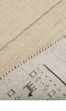 Beige Wool Hand Loomed Area Rug Contemporary Geometric Pattern by The Rug Decor