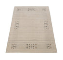Beige Hand Loomed Wool Area Rug - Contemporary Border Design by The Rug Decor