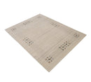 Beige Hand Loomed Wool Area Rug - Contemporary Border Design by The Rug Decor