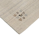 Beige Hand Loomed Wool Area Rug - Contemporary Border Design by The Rug Decor
