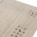 Beige Hand Loomed Wool Area Rug - Contemporary Border Design by The Rug Decor