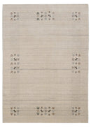 Beige Hand Loomed Wool Area Rug - Contemporary Border Design by The Rug Decor
