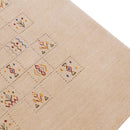 Beige Hand Loomed Wool Area Rug - Contemporary Tribal Design by The Rug Decor