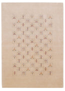 Beige Hand Loomed Wool Area Rug - Contemporary Tribal Design by The Rug Decor