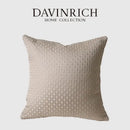 GobekUsa Convex Rings Geometry Jacquard Pillowcase Cappuccino Luxury Cushion Cover
