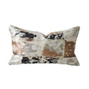 GobekUsa Convex Rings Geometry Jacquard Pillowcase Cappuccino Luxury Cushion Cover