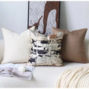GobekUsa Convex Rings Geometry Jacquard Pillowcase Cappuccino Luxury Cushion Cover
