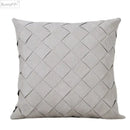 GobekUsa Grey Weaving Luxury Pillow Cover 45x45cm for Sofa Livingroom Bedroom