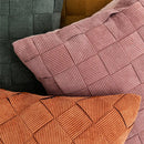 GobekUsa Grey Weaving Luxury Pillow Cover 45x45cm for Sofa Livingroom Bedroom