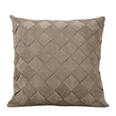GobekUsa Grey Weaving Luxury Pillow Cover 45x45cm for Sofa Livingroom Bedroom