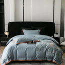 GobekUsa Cotton Flowers Horse Embroidery Luxury Bedding Set - Duvet Cover, Bed Sheet, Pillowcases