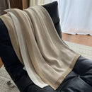 GobekUsa Cozy Striped Blanket: Multi-Functional for Travel, Office, Car, Sofa & Airplane