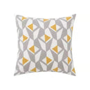 Beige daisy floral geometric pillow cover living room decor by Decorbites