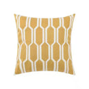 Beige daisy floral geometric pillow cover living room decor by Decorbites