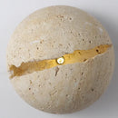 GobekUsa Dino Egg Stone Art Wall Lamp Yellow Travertine LED Sconce Light Fixtures