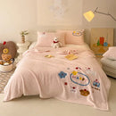 GobekUsa Cozy Teddy Fleece Blanket - Luxury Bedspread for All Seasons
