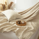 GobekUsa Cotton & Linen Bed Sheet Set: Luxury, Skin-Friendly, All Seasons, Queen & King Sizes