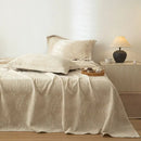 GobekUsa Cotton & Linen Bed Sheet Set: Luxury, Skin-Friendly, All Seasons, Queen & King Sizes