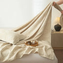 GobekUsa Cotton & Linen Bed Sheet Set: Luxury, Skin-Friendly, All Seasons, Queen & King Sizes