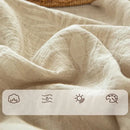 GobekUsa Cotton & Linen Bed Sheet Set: Luxury, Skin-Friendly, All Seasons, Queen & King Sizes
