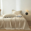 GobekUsa Cotton & Linen Bed Sheet Set: Luxury, Skin-Friendly, All Seasons, Queen & King Sizes