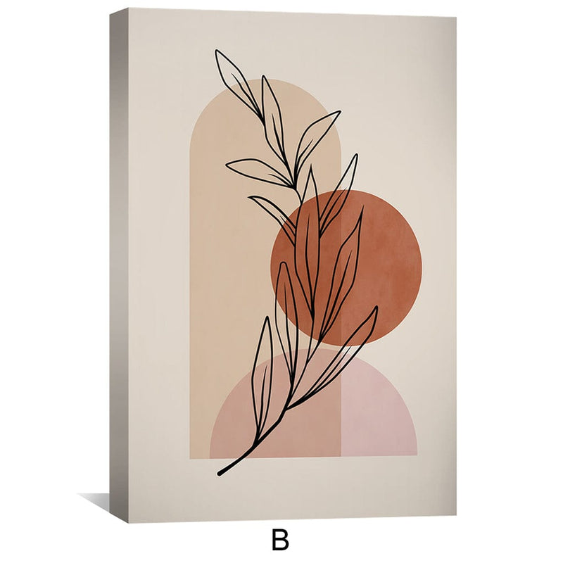 Beige Foliage Canvas