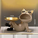 GobekUsa French Bulldog Resin Statue for Stylish Living Room Decor
