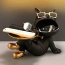 GobekUsa French Bulldog Resin Statue for Stylish Living Room Decor