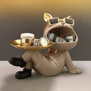GobekUsa French Bulldog Resin Statue for Stylish Living Room Decor