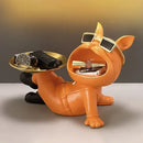 GobekUsa French Bulldog Resin Statue for Stylish Living Room Decor