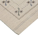 Beige Gabbeh Hand Loomed Wool Area Rug - Authentic Traditional Border Design by The Rug Decor