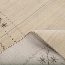 Beige Gabbeh Hand Loomed Wool Area Rug - Authentic Traditional Border Design by The Rug Decor