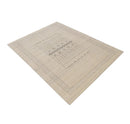 Beige Gabbeh Hand Loomed Wool Area Rug - Minimalist Boho Home Accent Decor Style by The Rug Decor
