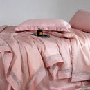 GobekUsa Leopard Jacquard Summer Quilt Bedding Set with Bed Sheet & Pillowcase