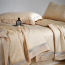 GobekUsa Leopard Jacquard Summer Quilt Bedding Set with Bed Sheet & Pillowcase