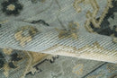 Hand Knotted Wool Area Rug Beige Gray Charcoal Heriz Serapi Antique Traditional by The Rug Decor