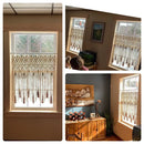 GobekUsa Handwoven Macrame Window Curtain Tapestry with Tassels
