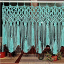 GobekUsa Handwoven Macrame Window Curtain Tapestry with Tassels