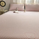 GobekUsa Cooling Ice Bean Sheet Set: Breathable Rayon Mat & Pillowcases for Summer Bed