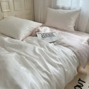 GobekUsa Ice Silky Solid Bedding Set - Cooling Satin Smooth Quilt Cover Set