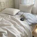 GobekUsa Ice Silky Solid Bedding Set - Cooling Satin Smooth Quilt Cover Set