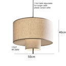 GobekUsa Bohemia Fabric Pendel Lamp: Handmade French Design for Home, Office, and Hotel