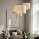 GobekUsa Handmade Fabric Chandelier: Retro Hanging Lamp for Home & Office