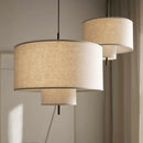 GobekUsa Handmade Fabric Chandelier: Retro Hanging Lamp for Home & Office