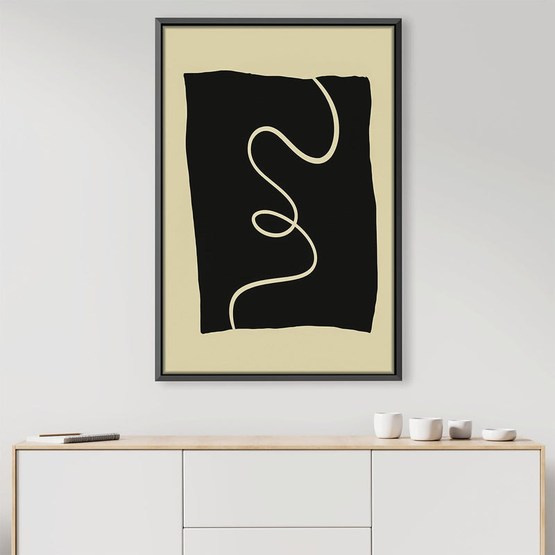 Beige Lines 2 Canvas