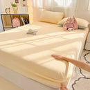 GobekUsa Cozy Milk Velvet Fitted Sheet for Autumn & Winter Mattress Topper