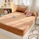 GobekUsa Cozy Milk Velvet Fitted Sheet for Autumn & Winter Mattress Topper