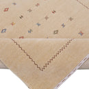 Beige Modern Design Hand Loomed Wool Area Rug