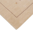 Beige Hand Loomed Wool Area Rug Modern Tribal Design by The Rug Decor