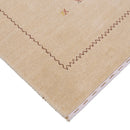 Beige Modern Design Hand Loomed Wool Area Rug
